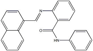 2-{[(E)-1-naphthylmethylidene]amino}-N-phenylbenzamide 结构式