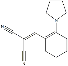 2-{[2-(1-pyrrolidinyl)-1-cyclohexen-1-yl]methylene}malononitrile 结构式