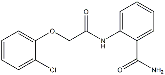 2-{[2-(2-chlorophenoxy)acetyl]amino}benzamide 结构式