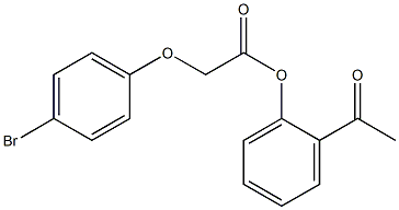 2-acetylphenyl 2-(4-bromophenoxy)acetate 结构式