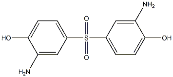 2-amino-4-[(3-amino-4-hydroxyphenyl)sulfonyl]phenol 结构式