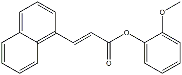 2-methoxyphenyl (E)-3-(1-naphthyl)-2-propenoate 结构式