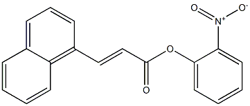 2-nitrophenyl (E)-3-(1-naphthyl)-2-propenoate 结构式