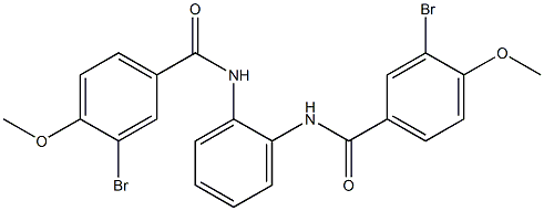 3-bromo-N-{2-[(3-bromo-4-methoxybenzoyl)amino]phenyl}-4-methoxybenzamide 结构式