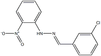 3-chlorobenzaldehyde N-(2-nitrophenyl)hydrazone 结构式
