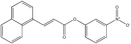 3-nitrophenyl (E)-3-(1-naphthyl)-2-propenoate 结构式