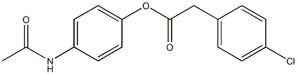 4-(acetylamino)phenyl 2-(4-chlorophenyl)acetate 结构式