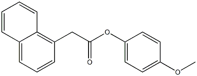 4-methoxyphenyl 2-(1-naphthyl)acetate 结构式