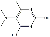 5-(dimethylamino)-6-methyl-2,4-pyrimidinediol 结构式