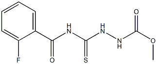 methyl 2-{[(2-fluorobenzoyl)amino]carbothioyl}-1-hydrazinecarboxylate 结构式