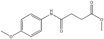 methyl 4-(4-methoxyanilino)-4-oxobutanoate 结构式