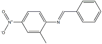 2-methyl-4-nitro-N-[(E)-phenylmethylidene]aniline 结构式