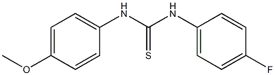 N-(4-fluorophenyl)-N'-(4-methoxyphenyl)thiourea 结构式