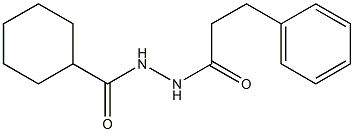 N'-(cyclohexylcarbonyl)-3-phenylpropanohydrazide 结构式