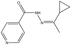 N'-[(Z)-1-cyclopropylethylidene]isonicotinohydrazide 结构式