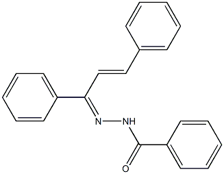 N'-[(Z,2E)-1,3-diphenyl-2-propenylidene]benzohydrazide 结构式