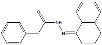 N'-[3,4-dihydro-1(2H)-naphthalenylidene]-2-phenylacetohydrazide 结构式