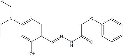 N'-{(E)-[4-(diethylamino)-2-hydroxyphenyl]methylidene}-2-phenoxyacetohydrazide 结构式