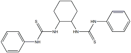 N'-{2-[(anilinocarbothioyl)amino]cyclohexyl}-N-phenylthiourea 结构式
