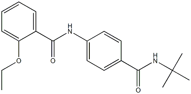 N-{4-[(tert-butylamino)carbonyl]phenyl}-2-ethoxybenzamide 结构式