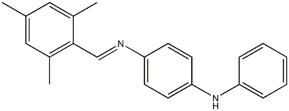 N-(4-anilinophenyl)-N-[(E)-mesitylmethylidene]amine 结构式