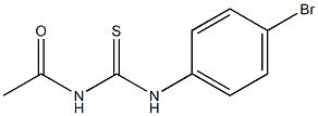 N-acetyl-N'-(4-bromophenyl)thiourea 结构式
