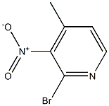 3-Nitro-2-bromo-4-methylpyridine 结构式