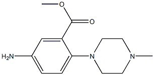 methyl 5-amino-2-(4-methylpiperazino)benzenecarboxylate 结构式