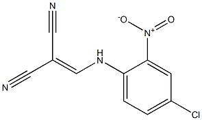 2-[(4-chloro-2-nitroanilino)methylene]malononitrile 结构式