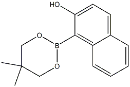 1-(5,5-Dimethyl-1,3,2-dioxaborinan-2-yl)-2-naphthol 结构式