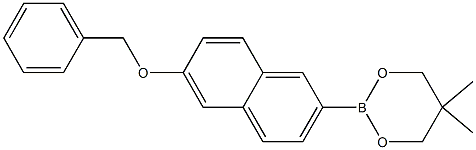 2-(6-Benzyloxynaphthalen-2-yl)-5,5-dimethyl-1,3,2-dioxaborinane 结构式