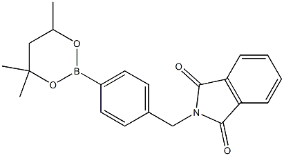 2-[4-(4,4,6-Trimethyl-1,3,2-dioxaborinan-2-yl)benzyl]-1H-isoindole-1,3(2H)-dione 结构式