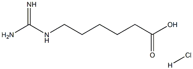 Guanidinocaproic acid hydrochloride 结构式