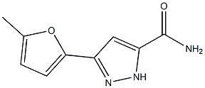 3-(5-甲基呋喃-2-基)-1H-吡唑-5-甲酰胺 结构式