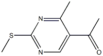 1-(4-甲基-2-(甲硫基)嘧啶-5-基)乙酮 结构式