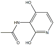 N-(2,4-二羟基吡啶-3-基)乙酰胺 结构式