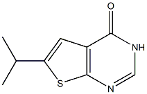 6-异丙基-3H-噻吩[2,3-D]嘧啶-4-酮 结构式