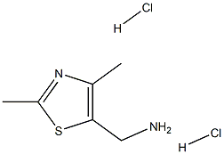 (2,4-dimethyl-1,3-thiazol-5-yl)methylamine dihydrochloride 结构式