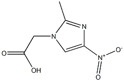 (2-methyl-4-nitro-1H-imidazol-1-yl)acetic acid 结构式