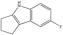 7-fluoro-1,2,3,4-tetrahydrocyclopenta[b]indole 结构式