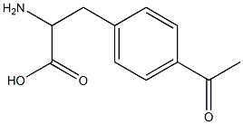 3-(4-乙酰苯基)丙氨酸 结构式
