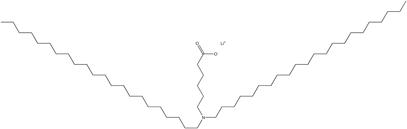 6-(Didocosylamino)hexanoic acid lithium salt 结构式