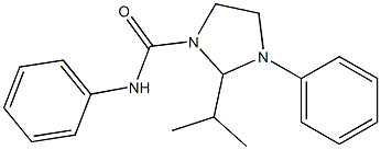 1-Phenyl-2-isopropyl-3-(phenylcarbamoyl)imidazolidine 结构式