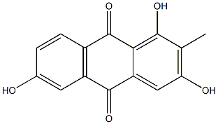 1,3,6-Trihydroxy-2-methylanthraquinone 结构式