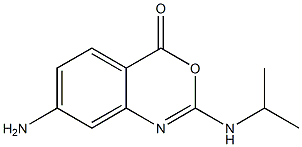 2-Isopropylamino-7-amino-4H-3,1-benzoxazin-4-one 结构式