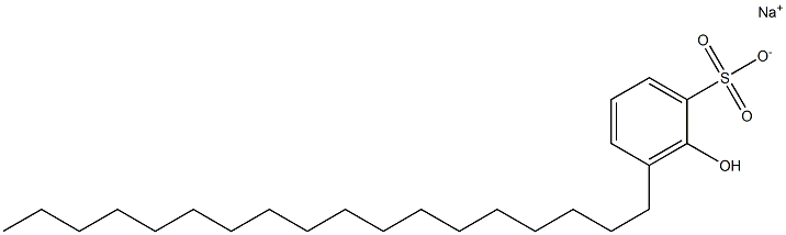 2-Hydroxy-3-octadecylbenzenesulfonic acid sodium salt 结构式