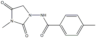 N-(3-Methyl-2,4-dioxoimidazolidin-1-yl)-4-methylbenzamide 结构式