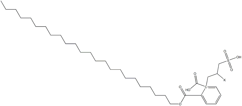 Phthalic acid 1-tetracosyl 2-(2-potassiosulfopropyl) ester 结构式