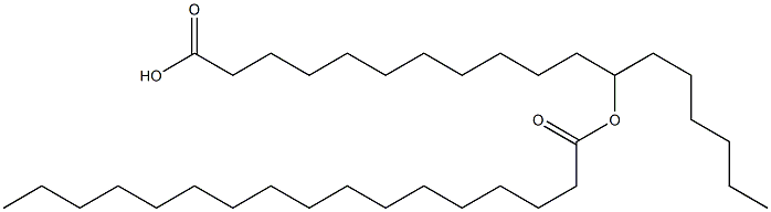 12-Heptadecanoyloxyoctadecanoic acid 结构式