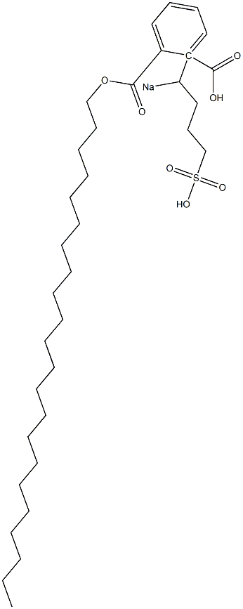 Phthalic acid 1-docosyl 2-(1-sodiosulfobutyl) ester 结构式